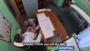 FakeHospital Horny saleswoman strikes a deal with the dirty doctor