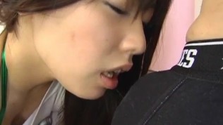 Kaori Natsuno gets vibrators and cock through tight and cut jeans