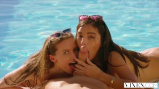 VIXEN College Student Has Secret Sex With Couple While On Vacation