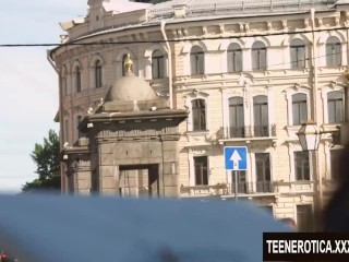 Skwiercząca sesja miłosna z modnymi nastolatkami reginą iskry