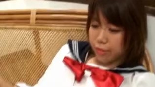 bawap Ai Kazumi in school uniform sucks cock and gets banana in pussy – More at hotajp.com