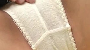 Asian teen hottie touches herself