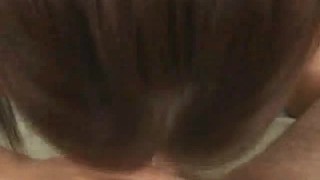 Young chick gives head