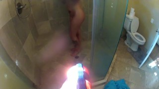 Christy Mack wet in the shower