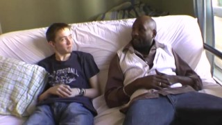 Amateur twink teen goes black