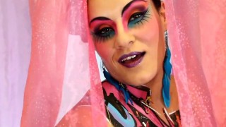 Charley Chase Sexy Pink Body Paint