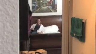 Sexy milf jerking a dick