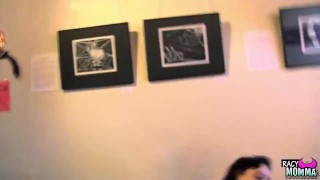 MILF pussyrubs teen before using vibrator