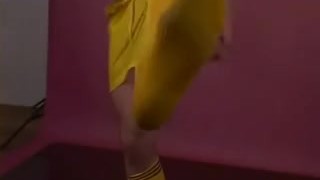 Tall gay guy with delicious looking feet loves solo wanking